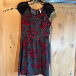 Kensie Gray Midi Sundress with Cap Sleeves